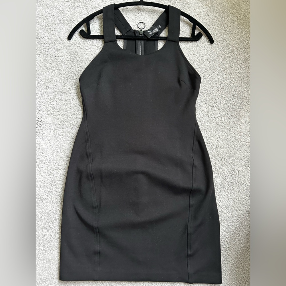 Aritzia Wilfred Free Mini Black Dress